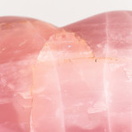 Large Polished Rose Quartz Heart // Brazil