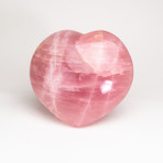 Large Polished Rose Quartz Heart // Brazil