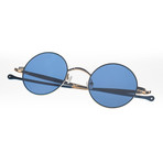 Circular II Sunglasses // Whale // Gold + Blue