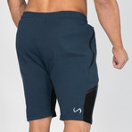Linear Shorts // Navy (S)