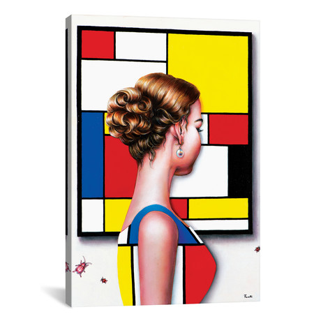Mondrian's Art Lover I // Liva Pakalne Fanelli (12"W x 18"H x 0.75"D)