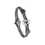 Ninja Star Bracelet // Gunmetal Plated (M)