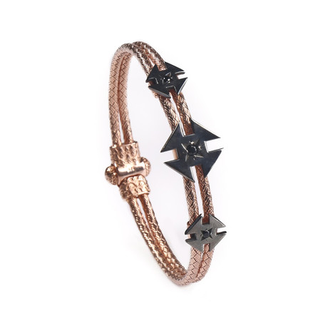 Ninja Star Bracelet // 18K Rose Gold Plated (S)