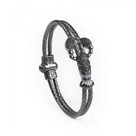 Scorpion Bracelet // Gunmetal Plated (S)