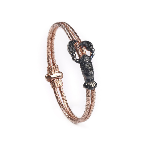 Scorpion Bracelet // 18K Rose Gold Plated (S)