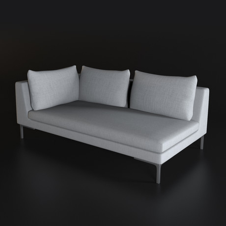 One Arm Sofa LSF (Cassina Canvas White)