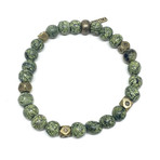 Russian Serpentine Beaded Stretch Bracelet