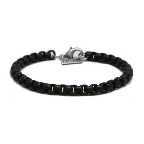 Linked Bracelet // Black + Oxidized Silver