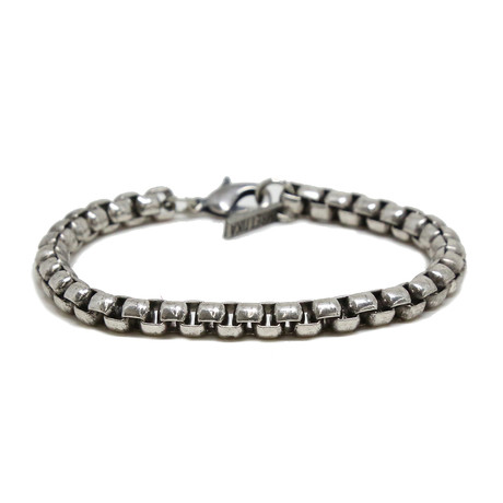 Linked Bracelet // Oxidized Silver