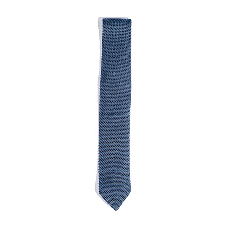 Solid Knit Tie // Blue