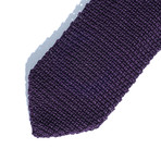 Solid Knit Tie // Purple