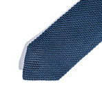 Solid Knit Tie // Blue