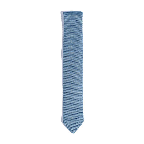 Solid Knit Tie // Light Blue