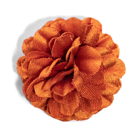 Mini Lapel Flower // Orange