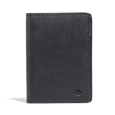 Vertical Bifold Wallet // Black