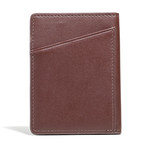 Vertical Bifold Wallet // Brown