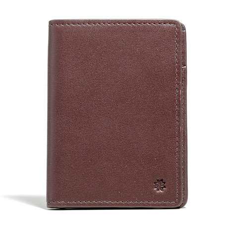 Vertical Bifold Wallet // Brown