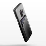 Full Leather Wallet Case // Galaxy S9 (Black)