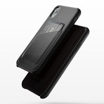 Full Leather Wallet Case // iPhone XR (Tan)