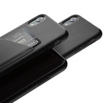 Full Leather Wallet Case // iPhone XR (Tan)