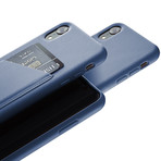 Full Leather Wallet Case // iPhone XR (Tan)