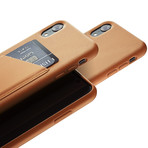 Full Leather Wallet Case // iPhone XR (Tan)