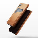 Full Leather Wallet Case // iPhone XR (Tan)