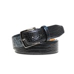 Vintage Twice Belt // Blue + Black (44)