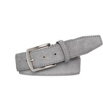 Suede Leather Belt // Gray + Gray (38)