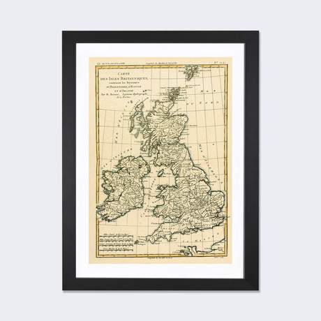 The British Isles // Charles Marie Rigobert Bonne (16" W x 24" H x 1" D)