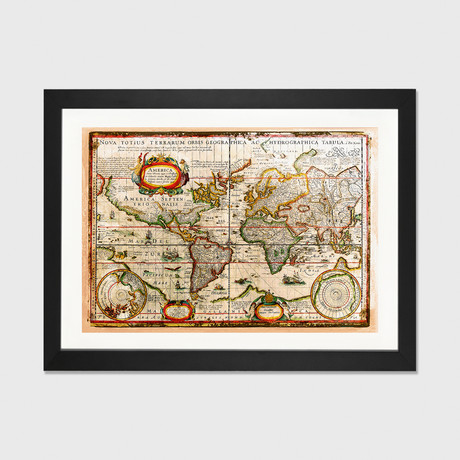 Vintage Map // Diego Tirigall (24" W x 16" H x 1" D)