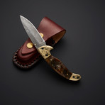 Handmade Damascus Liner Lock Folding Knife // 2744