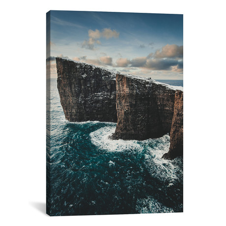 Slave Cliffs, Faroe Islands // Steffen Fossbakk (18"W x 26"H x 0.75"D)