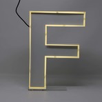 Quizzy Neon Style Letter "F"