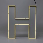 Quizzy Neon Style Letter "H"