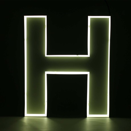 Quizzy Neon Style Letter "H"