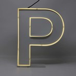 Quizzy Neon Style Letter "P"