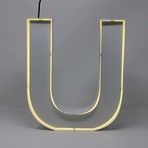 Quizzy Neon Style Letter "U"