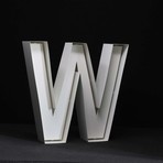 Quizzy Neon Style Letter "W"