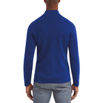 Cavalier Zip Front Sweater // Cobalt Blue (S)