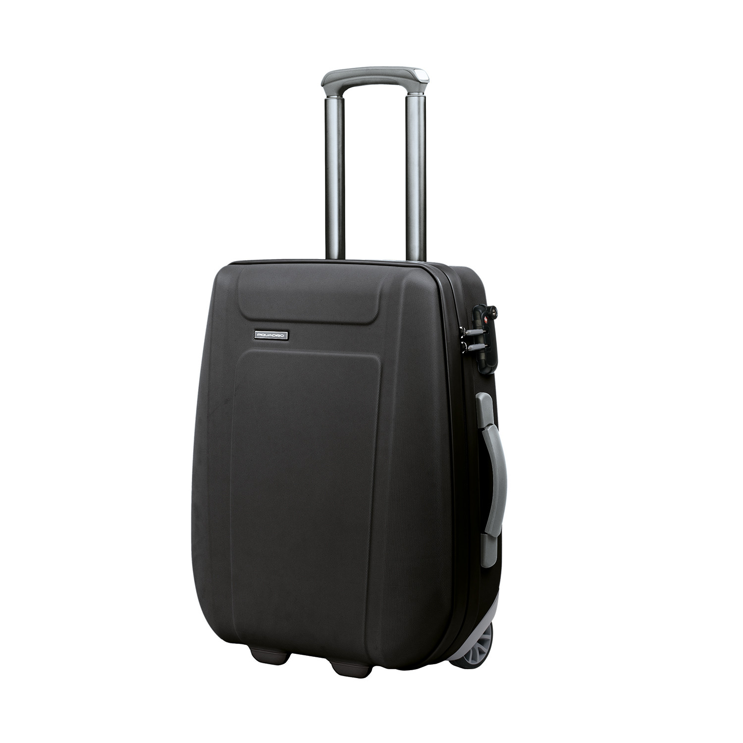 Slim Cabin Trolley // Black + Matte Gray - Piquadro - Touch of Modern