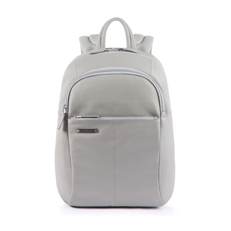 Medium Backpack Leather // Gray