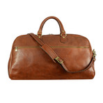 Fear And Loathing In Las Vegas Leather Duffel Bag // Brown