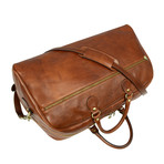 Fear And Loathing In Las Vegas Leather Duffel Bag // Brown