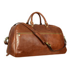 Fear And Loathing In Las Vegas Leather Duffel Bag // Brown