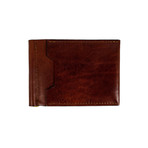Tom Jones Leather Money Clip Wallet // Dark Brown