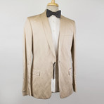 Versace // Cotton Blend Tuxedo Sport Coat // Beige (Euro: 48)