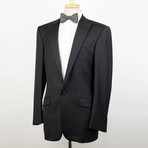 Versace // Wool Tuxedo Sport Coat V2 // Black (Euro: 48)
