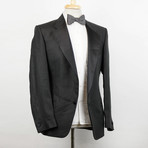 Versace // Wool Tuxedo Sport Coat V1 // Black (Euro: 48)