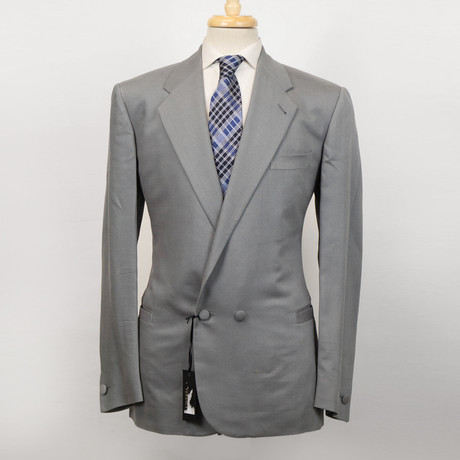Versace // Wool Db Tuxedo Suit // Gray (Euro: 48)